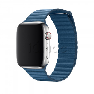 42/44мм M Кожаный ремешок цвета «Лазурная волна» с магнитной застежкой для Apple Watch
