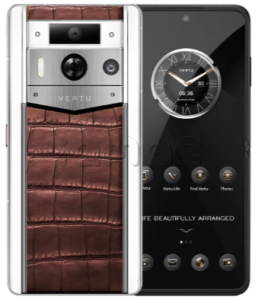 Телефон Vertu METAVERTU 2 Max, 512Gb, белый корпус, Alligator Leather (Amber Brown/Янтарно-коричневый)