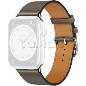 45мм Ремешок Hermès Single (Simple) Tour цвета Gris Meyer для Apple Watch