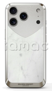Чехол Golden Concept для iPhone 17 Pro, Magnetic Shield, Marble Edition - Bianca Carrara 