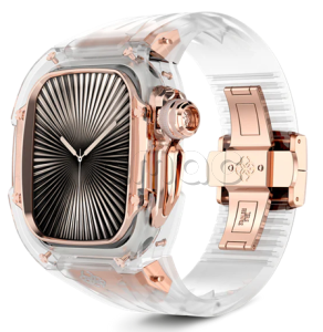 Корпус Golden Concept для Apple Watch, 46 мм, Racing Sport Edition Transparent, Crystal Rose