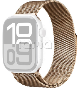 46мм Миланский сетчатый браслет золотого цвета для Apple Watch