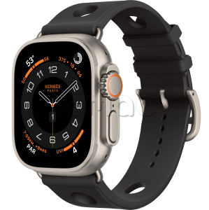 Купить Apple Watch Hermès Ultra 3 (2025) // 49мм GPS+Cellular // Корпус из титана, ремешок Scub’H Diving цвета Noir