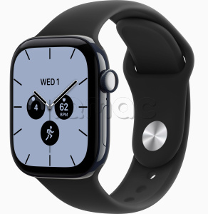 Купить Apple Watch Series 12 // 46мм GPS+Cellular // Корпус из керамики синего цвета, спортивный ремешок черного цвета