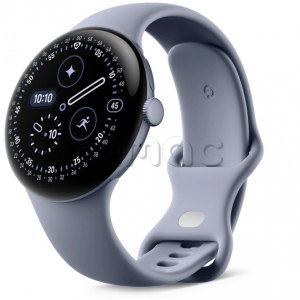Купить Google Pixel Watch 4 Wi-Fi+Cellular, серый корпус 45 mm, спортивный ремешок серого цвета (Moonstone)