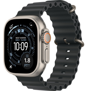 Apple Watch Ultra 3 (2025) // 49мм GPS+Cellular // Корпус из титана, ремешок Ocean Band черного цвета