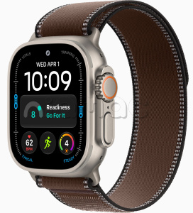 Купить Apple Watch Ultra 4 (2026) // 49мм GPS+Cellular // Корпус из титана, ремешок Trail Loop темно-коричневого цвета