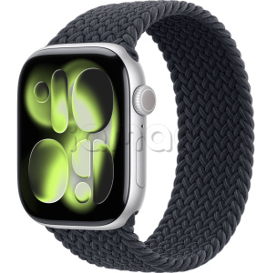 Купить Apple Watch Series 11 // 46мм GPS // Корпус из алюминия серебристого цвета, плетеный монобраслет цвета "полуночный"