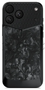 Магнитная накладка Golden Concept Magnetic Shield для iPhone 18 Pro, Carbon Edition (Black)