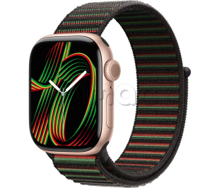 Купить Apple Watch Series 11 // 42мм GPS // Корпус из алюминия цвета "розовое золото", спортивный браслет цвета Unity Rhythm