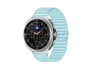 Samsung Galaxy Watch8 Classic (46 мм) Wifi+LTE, Черный, Текстильный ремешок мятного цвета