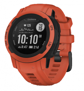 Купить Туристические умные часы Garmin Instinct 2S (40mm), корпус и силиконовый ремешок красного цвета