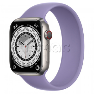 Купить Apple Watch Series 7 // 45мм GPS + Cellular // Корпус из титана, монобраслет цвета «английская лаванда»