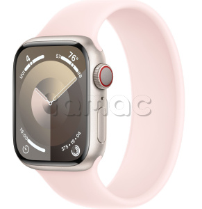 Купить Apple Watch Series 9 // 41мм GPS+Cellular // Корпус из алюминия цвета "сияющая звезда", монобраслет светло-розового цвета