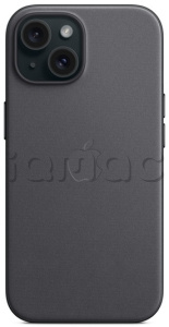 FineWoven чехол MagSafe для iPhone 15, черный цвет