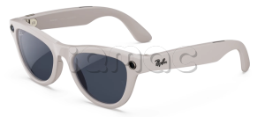 Купить Умные очки Ray-Ban  Skyler (2-gen) (Глянцевая оправа цвета "серый мел", прозрачно-сапфировые фотохромные линзы)