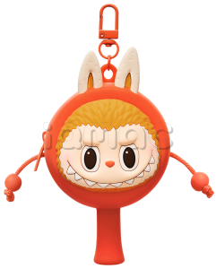 Силиконовый чехол-кошелек POP MART LABUBU Let's Have Fun Together Series, Rattle-drum, Earphone Case