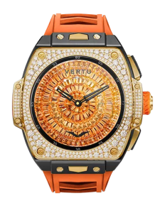 Умные часы Vertu Beyond Grand Watch 2024, 18K Gold with Natual Diamonds (Orange/Оранжевый)