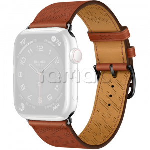 45мм Ремешок Hermès Single (Simple) Tour H Diagonal цвета Cuivre для Apple Watch