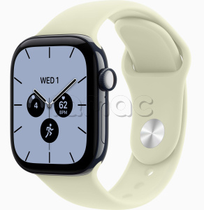 Купить Apple Watch Series 12 // 46мм GPS+Cellular // Корпус из керамики синего цвета, спортивный ремешок мятного цвета