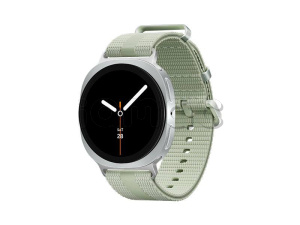 Купить  Samsung Galaxy Watch8 ( 44 мм) Wifi+LTE, серебристый корпус, спортивный браслет светло-зеленого цвета