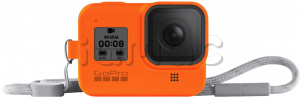 Купить Чехол + ремешок для камеры GoPro HERO8 (Sleeve + Lanyard), Hyper Orange