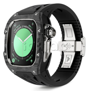 Корпус Golden Concept для Apple Watch, 46 мм, Racing Sport Edition, Silver Carbon