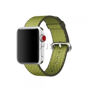 38/40мм Ремешок из плетёного нейлона тёмно-оливкового цвета (сетчатый-узор) для Apple Watch