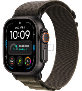 Купить Apple Watch Ultra 4 (2026) // 49мм GPS+Cellular // Корпус из черного титана, ремешок Alpine Loop темно-оливкового цвета