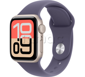 Купить Apple Watch SE 3 // 40мм GPS // Корпус из алюминия цвета "сияющая звезда", спортивный ремешок цвета "фиолетовый туман" (2025)