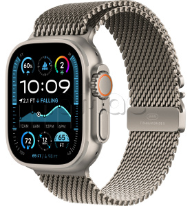 Купить Apple Watch Ultra 2 (2024) // 49мм GPS + Cellular // Корпус из титана, миланский сетчатый браслет из титана, М