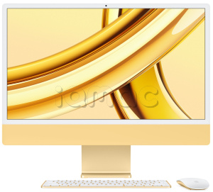 Купить Apple iMac 24" (MQRL3)  Retina 4,5K // Чип Apple M3 8-Core CPU, 10-Core GPU // 8 ГБ, 256 ГБ, Желтый цвет (2023)