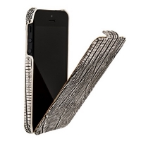 Чехол для iPhone 5s Borofone Lizard flip Leather Case Gray