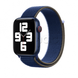 44мм Спортивный браслет чёрно-синего цвета для Apple Watch