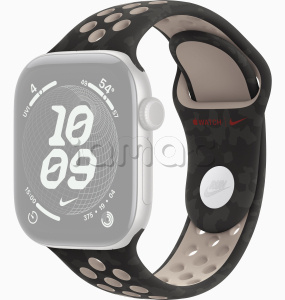 46мм Спортивный ремешок Nike цвета «Чернее черного» для Apple Watch
