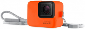 Чехол + ремешок для камеры GoPro HERO5/6/7/2018 (Sleeve + Lanyard), Hyper Orange