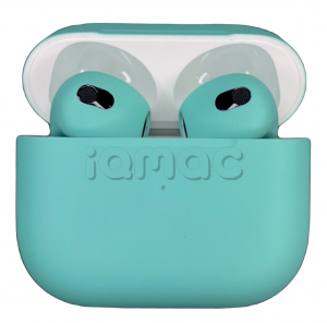 Купить AirPods (3‑го поколения) (2021) - беспроводные наушники Apple с зарядным кейсом (Бирюзовый, матовый)