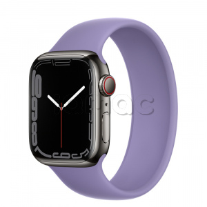 Купить Apple Watch Series 7 // 41мм GPS + Cellular // Корпус из нержавеющей стали графитового цвета, монобраслет цвета «английская лаванда»