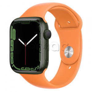 Купить Apple Watch Series 7 // 45мм GPS // Корпус из алюминия зеленого цвета, спортивный ремешок цвета «весенняя мимоза»