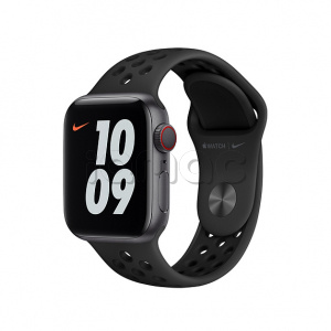 40мм Спортивный ремешок Nike цвета «Антрацитовый/чёрный» для Apple Watch