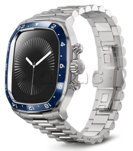 Корпус Golden Concept для Apple Watch, 46 мм, Crown Sport Classic Edition, Silver/Blue