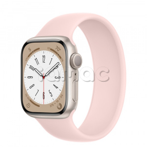 Купить Apple Watch Series 8 // 41мм GPS // Корпус из алюминия цвета "сияющая звезда", монобраслет цвета "розовый мел"