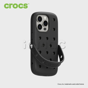 Купить Чехол Crocs для iPhone 15 Pro (Черный)