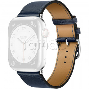 45мм Ремешок Hermès Single (Simple) Tour цвета Navy для Apple Watch