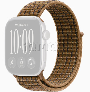 46мм Спортивный браслет клетчато-коричневого цвета для Apple Watch