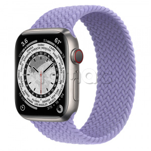 Купить Apple Watch Series 7 // 45мм GPS + Cellular // Корпус из титана, плетёный монобраслет цвета «английская лаванда»