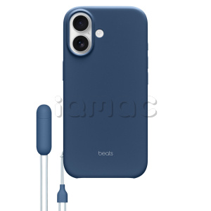 Чехол Beats для iPhone 17 с откидной подставкой, MagSafe и управлением камерой (Bedrock Blue) Чехол Beats для iPhone 17 с откидной подставкой, MagSafe и управлением камерой (Bedrock Blue)