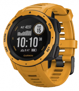 Купить Туристические умные часы Garmin Instinct (45mm), корпус и силиконовый ремешок цвета Sunburst