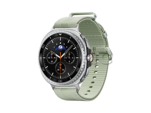 Samsung Galaxy Watch8 Classic (46 мм) Wifi+LTE, Черный, Спортивный браслет светло-зеленого цвета