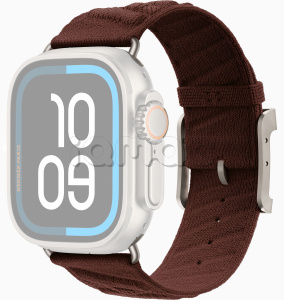 49мм Спортивный ремешок Hermes En Mer цвета Bordeaux для Apple Watch Ultra